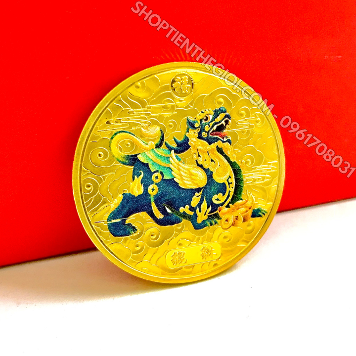 Xu Tỳ Hưu mạ vàng in màu - SP005937